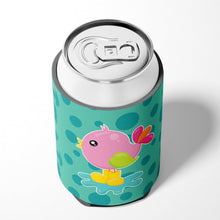 Load image into Gallery viewer, Bird in Rainboots and Puddle Can or Bottle Hugger BB7103CC