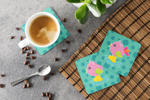 Load image into Gallery viewer, Bird in Rainboots and Puddle Foam Coaster  BB7103FC