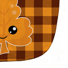 Load image into Gallery viewer, Fall Leaf on Gingham Baby Bib BB7109BIB