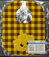 Load image into Gallery viewer, Fall Leaf on Gingham Baby Bib BB7110BIB
