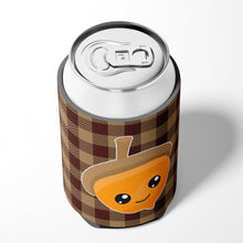 Load image into Gallery viewer, Fall Acorn on Gingham Can or Bottle Hugger BB7111CC