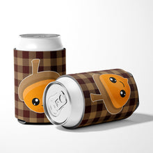 Load image into Gallery viewer, Fall Acorn on Gingham Can or Bottle Hugger BB7111CC