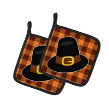 Load image into Gallery viewer, Thanksgiving Pilgrim Hat Pot Holders - Set of 2 - Heat-Resistant Kitchen Essentials BB7112PTHD