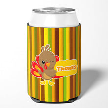 Load image into Gallery viewer, Thanksgiving Turkey Thanks Can or Bottle Hugger BB7116CC