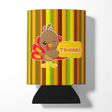 Load image into Gallery viewer, Thanksgiving Turkey Thanks Can or Bottle Hugger BB7116CC