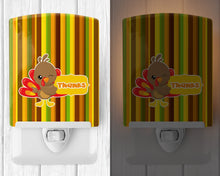 Load image into Gallery viewer, Thanksgiving Turkey Thanks Ceramic Night Light BB7116CNL