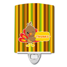 Load image into Gallery viewer, Thanksgiving Turkey Thanks Ceramic Night Light BB7116CNL