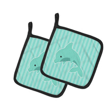 Load image into Gallery viewer, Dolphin Pot Holders - Set of 2 - Heat-Resistant Kitchen Essentials BB7120PTHD