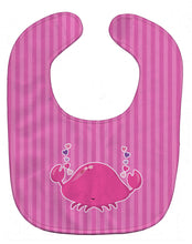 Load image into Gallery viewer, Pink Crab Baby Bib BB7129BIB