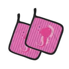Load image into Gallery viewer, Pink Seahorse Pot Holders - Set of 2 - Heat-Resistant Kitchen Essentials BB7130PTHD