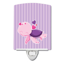 Load image into Gallery viewer, Pink and Purple Turtle Ceramic Night Light BB7133CNL