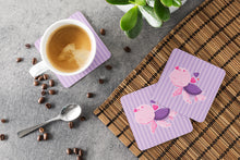 Load image into Gallery viewer, Pink and Purple Turtle Foam Coaster  BB7133FC