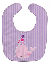 Load image into Gallery viewer, Pink Whale Baby Bib BB7134BIB