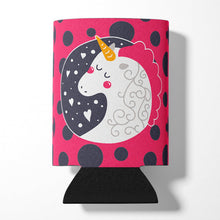 Load image into Gallery viewer, Unicorn Pink Polkadots Can or Bottle Hugger BB7136CC