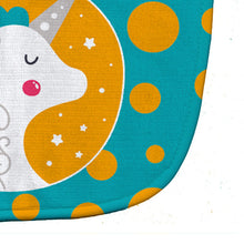 Load image into Gallery viewer, Unicorn Orange Polkadots Baby Bib BB7137BIB