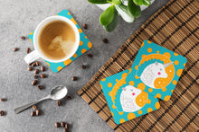 Load image into Gallery viewer, Unicorn Orange Polkadots Foam Coaster  BB7137FC