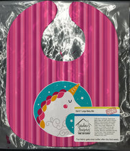 Load image into Gallery viewer, Unicorn Pink Stripes Baby Bib BB7139BIB