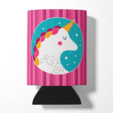 Load image into Gallery viewer, Unicorn Pink Stripes Can or Bottle Hugger BB7139CC
