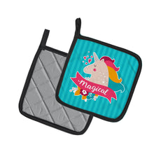 Load image into Gallery viewer, Unicorn Magical Pot Holders - Set of 2 - Heat-Resistant Kitchen Essentials BB7141PTHD