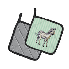 Load image into Gallery viewer, Zebra Pot Holders - Set of 2 - Heat-Resistant Kitchen Essentials BB7143PTHD