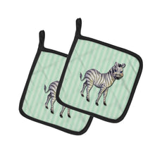 Load image into Gallery viewer, Zebra Pot Holders - Set of 2 - Heat-Resistant Kitchen Essentials BB7143PTHD