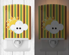 Load image into Gallery viewer, Weather Partly Cloudy Face Ceramic Night Light BB7152CNL