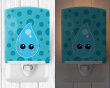 Load image into Gallery viewer, Weather Rain Drop Face Ceramic Night Light BB7153CNL