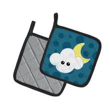 Load image into Gallery viewer, Weather Cloudy Moon Face Pot Holders - Set of 2 - Heat-Resistant Kitchen Essentials BB7154PTHD