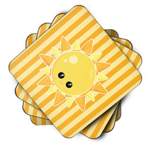 Load image into Gallery viewer, Weather Sunshine Face Foam Coaster  BB7155FC