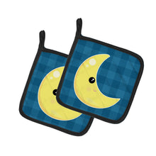 Load image into Gallery viewer, Weather Moon Face Pot Holders - Set of 2 - Heat-Resistant Kitchen Essentials BB7156PTHD