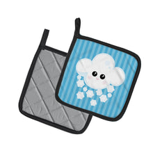 Load image into Gallery viewer, Weather Snowing Face Pot Holders - Set of 2 - Heat-Resistant Kitchen Essentials BB7158PTHD