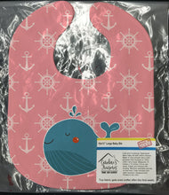 Load image into Gallery viewer, Whale on Pink Nautical Baby Bib BB7160BIB