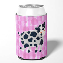 Load image into Gallery viewer, Cow on Pink Polkadots Can or Bottle Hugger BB7162CC