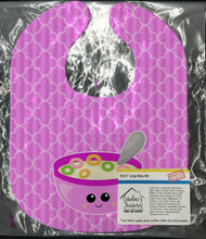 Load image into Gallery viewer, Pink Bowl of Cereal Baby Bib BB7163BIB