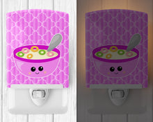 Load image into Gallery viewer, Pink Bowl of Cereal Ceramic Night Light BB7163CNL
