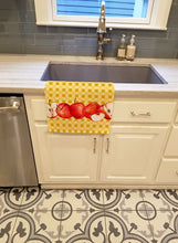 Load image into Gallery viewer, Apple on Basketweave Kitchen Towel – Artistic Dish Towel for Everyday Use BB7164KTWL