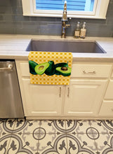 Load image into Gallery viewer, Avacado on Basketweave Kitchen Towel – Artistic Dish Towel for Everyday Use BB7165KTWL