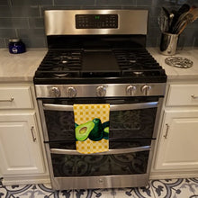 Load image into Gallery viewer, Avacado on Basketweave Kitchen Towel – Artistic Dish Towel for Everyday Use BB7165KTWL