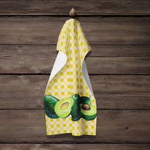 Load image into Gallery viewer, Avacado on Basketweave Kitchen Towel – Artistic Dish Towel for Everyday Use BB7165KTWL