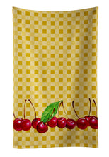 Load image into Gallery viewer, Cherries on Basketweave Kitchen Towel – Artistic Dish Towel for Everyday Use BB7168KTWL