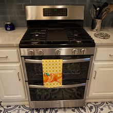 Load image into Gallery viewer, Oranges on Basketweave Kitchen Towel – Artistic Dish Towel for Everyday Use BB7177KTWL