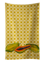 Load image into Gallery viewer, Papayas on Basketweave Kitchen Towel – Artistic Dish Towel for Everyday Use BB7178KTWL