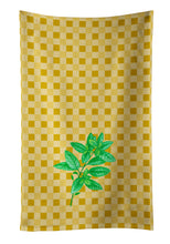 Load image into Gallery viewer, Basil on Basketweave Kitchen Towel – Artistic Dish Towel for Everyday Use BB7184KTWL