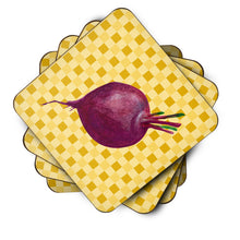 Load image into Gallery viewer, Beet Root on Basketweave Foam Coaster  BB7185FC