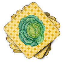 Load image into Gallery viewer, Cabbage on Basketweave Foam Coaster  BB7187FC
