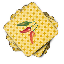 Load image into Gallery viewer, Cayenne Pepper on Basketweave Foam Coaster  BB7191FC