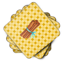 Load image into Gallery viewer, Cinnamon on Basketweave Foam Coaster  BB7197FC