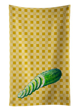 Load image into Gallery viewer, Cucumber on Basketweave Kitchen Towel – Artistic Dish Towel for Everyday Use BB7199KTWL