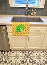 Load image into Gallery viewer, Lettuce on Basketweave Kitchen Towel – Artistic Dish Towel for Everyday Use BB7203KTWL