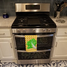 Load image into Gallery viewer, Lettuce on Basketweave Kitchen Towel – Artistic Dish Towel for Everyday Use BB7203KTWL